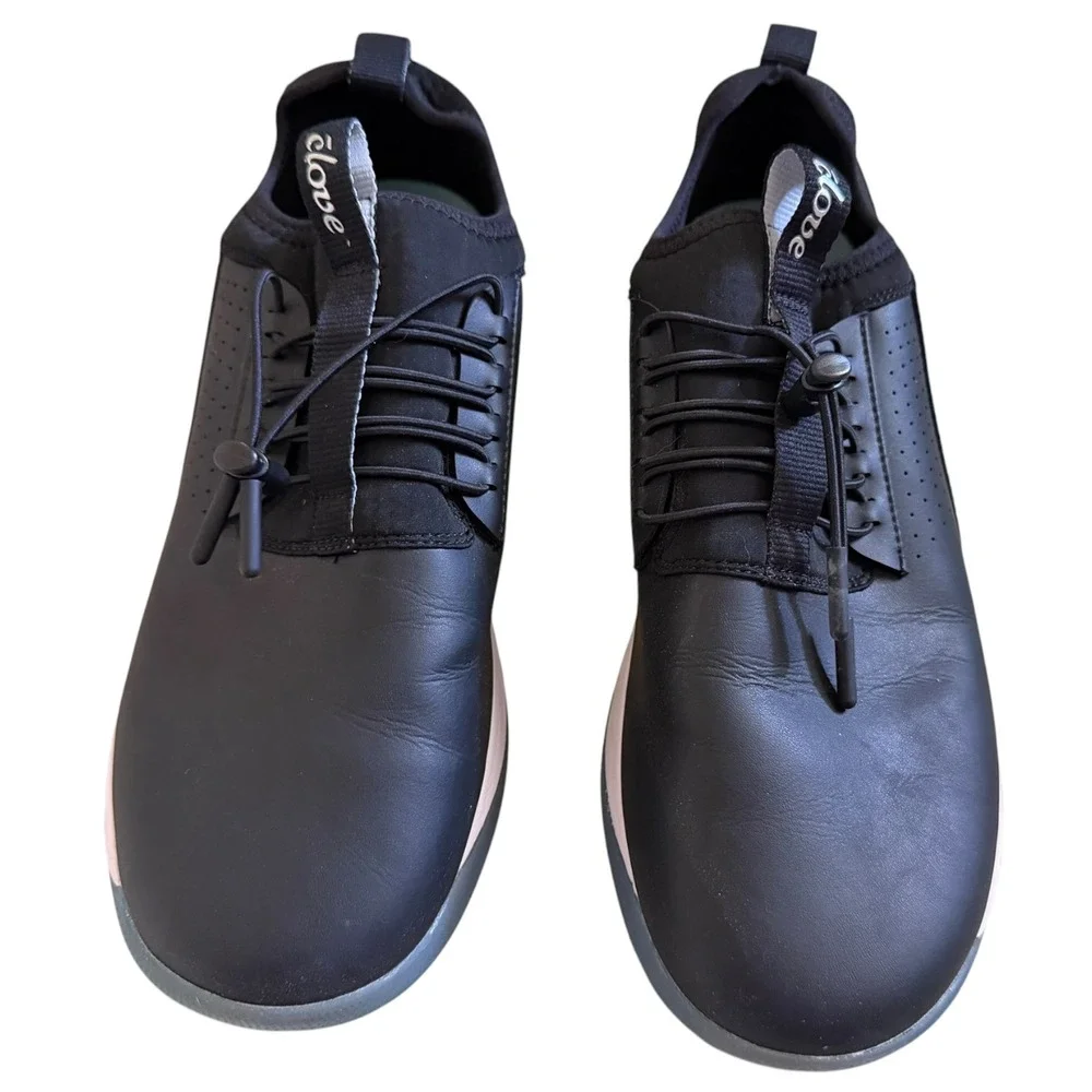 Clove Lunar Fade Nursing Shoes Women 12 Men 10.5 Black Comfort Work Sneakers